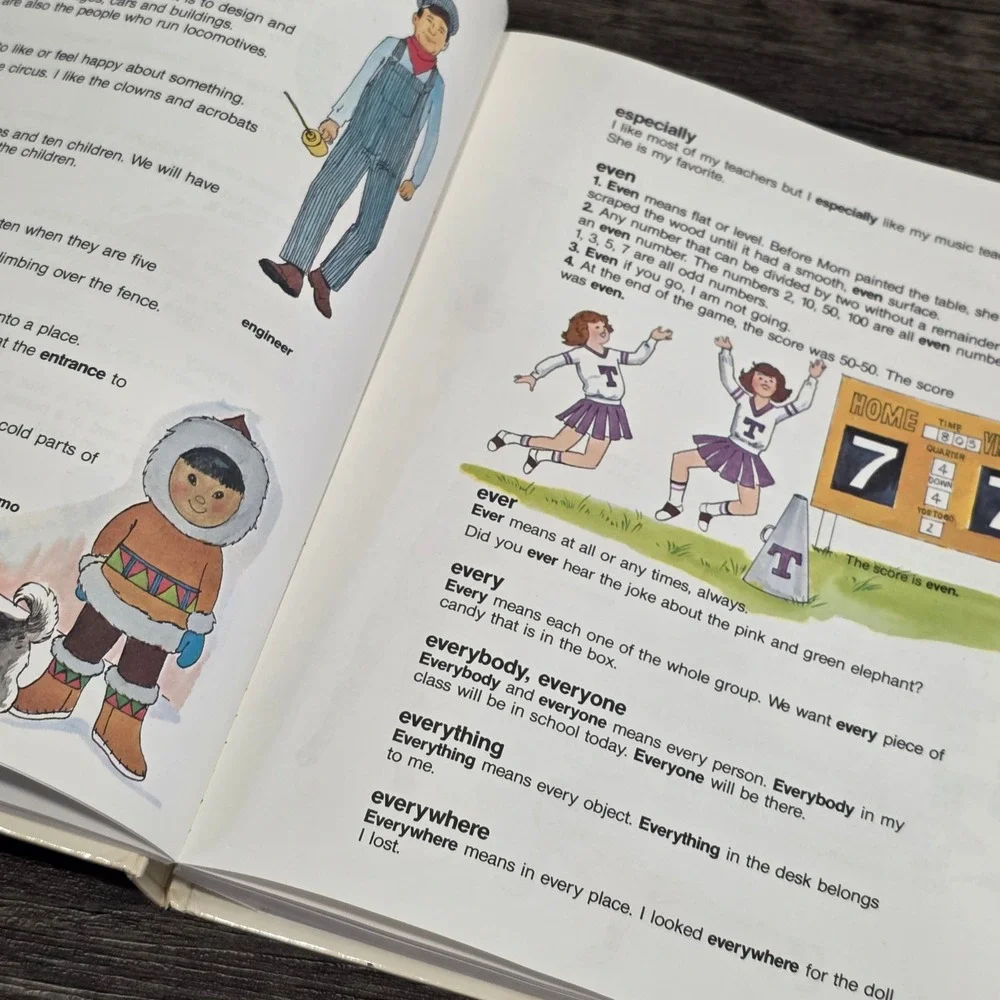 My First Picture Dictionary Hardcover Childrens Word‎ Book Vocabulary Vtg 1982